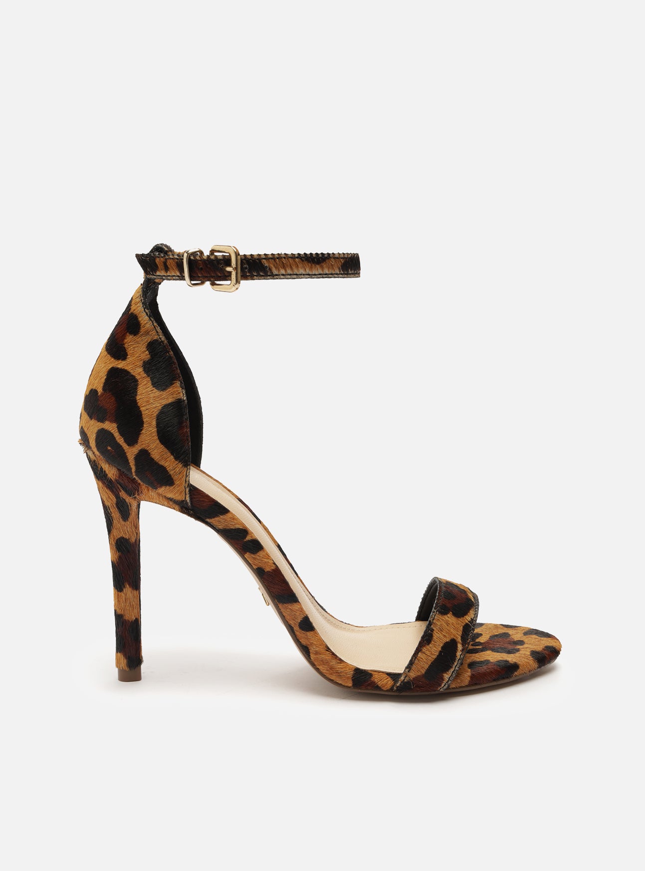 Isabelli High Stiletto Sandal 9.5 Animal Print Genuine Leather