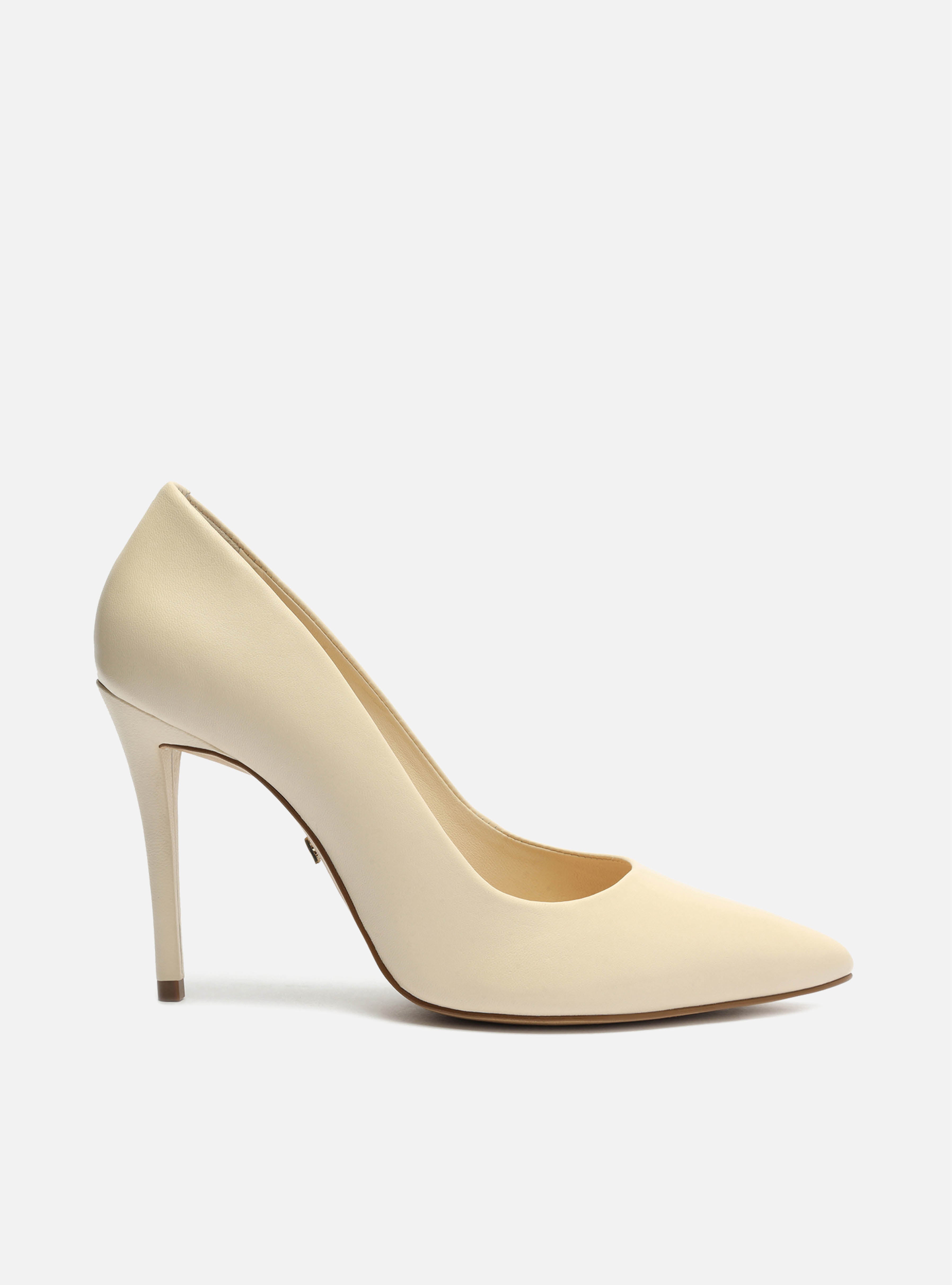 Gabriella High Stiletto Pump Off White Leather Arezzo