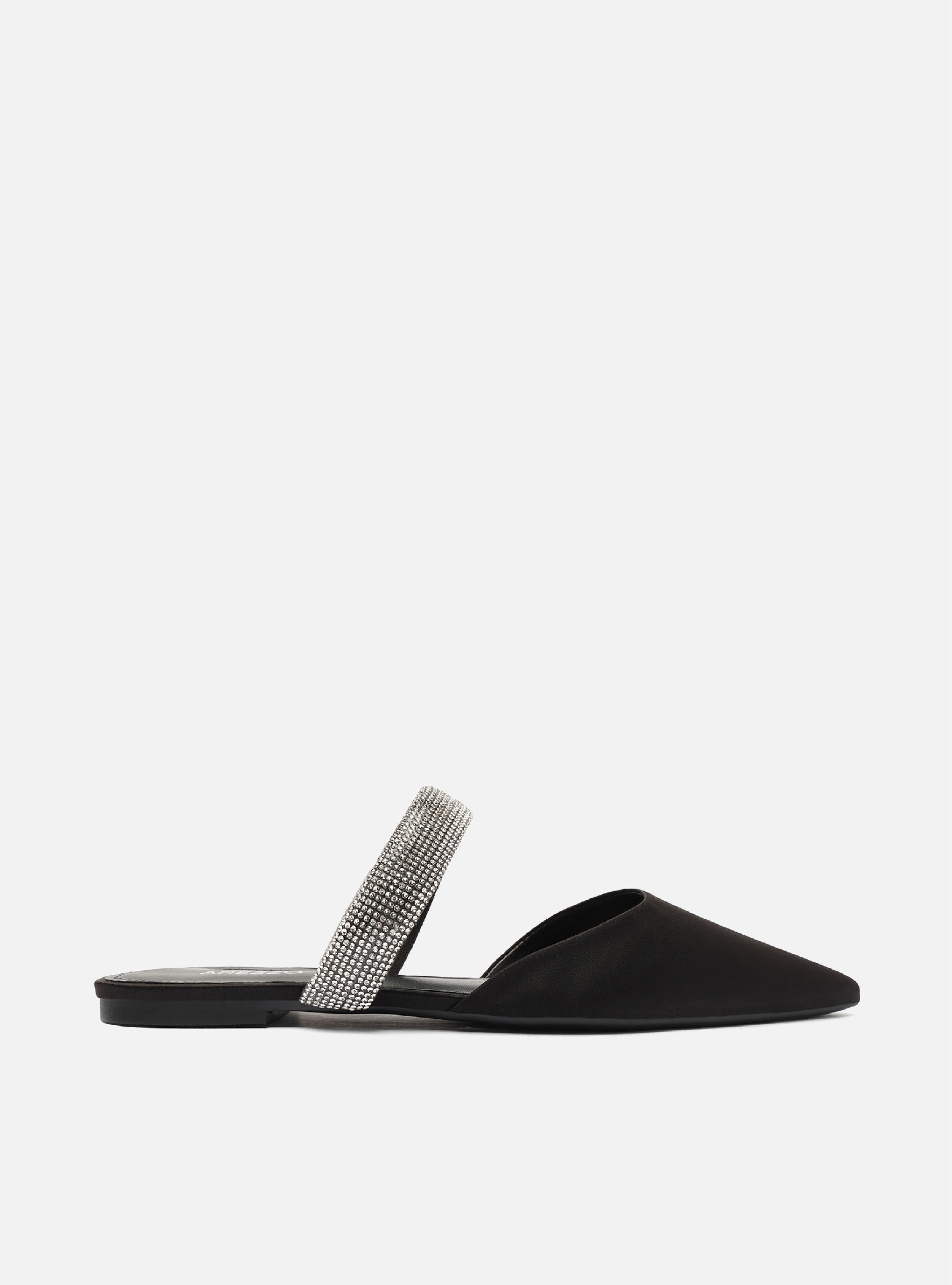 Sarah Black Fabric Mule – Arezzo