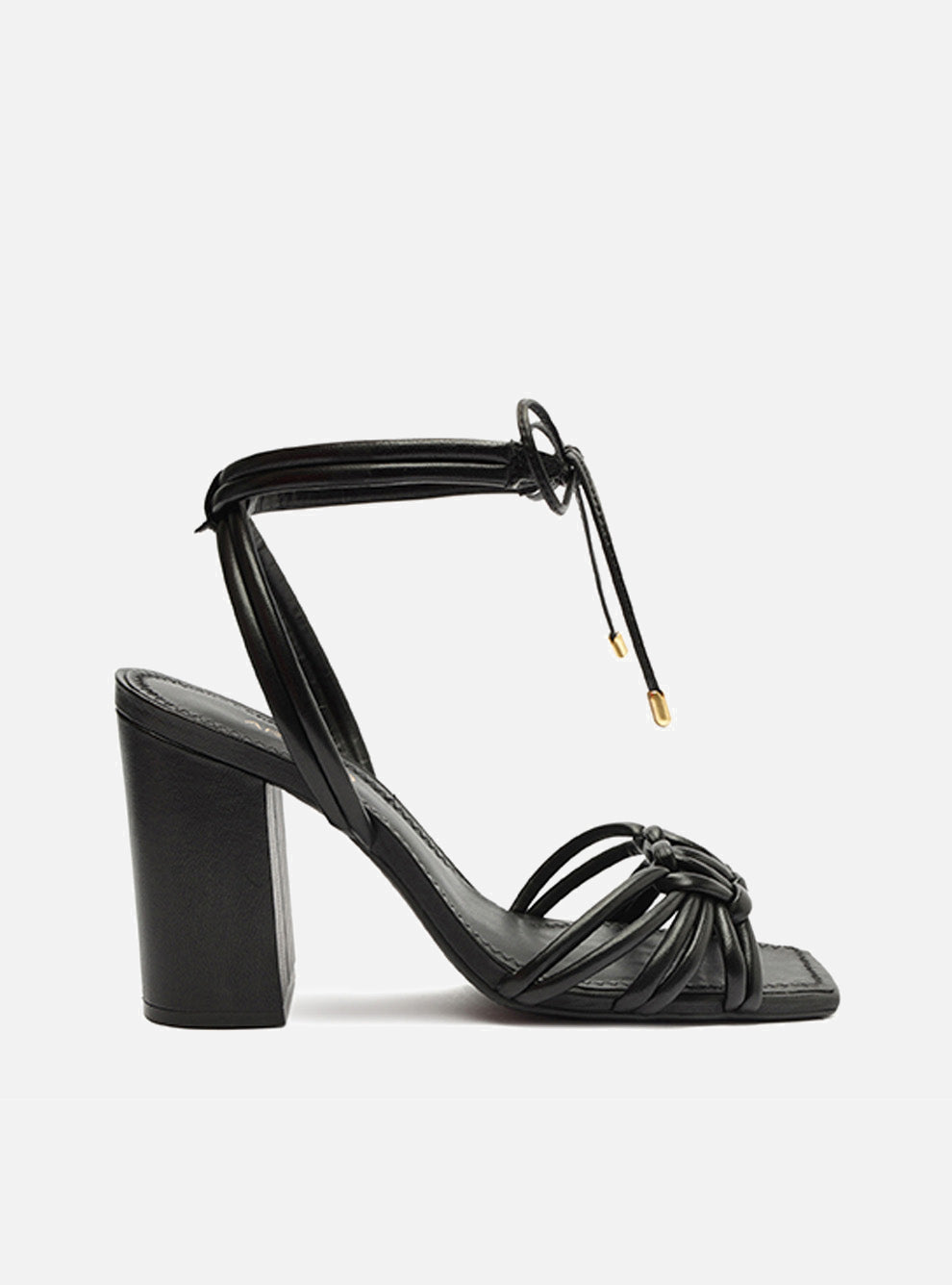 Kayla Black High Block Synthetic Sandal – Arezzo