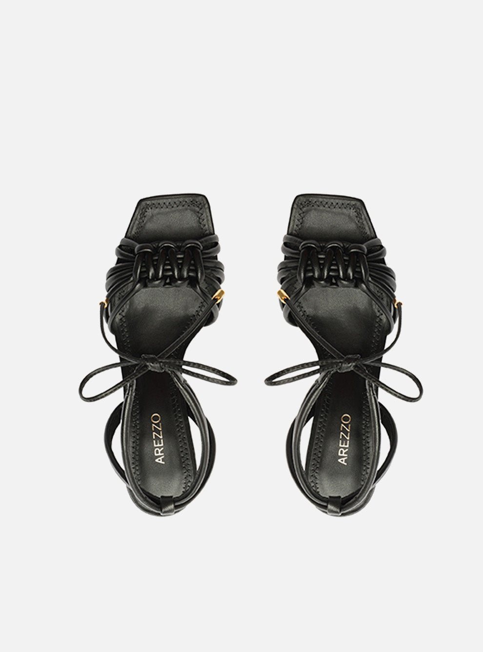 Kayla Black High Block Synthetic Sandal – Arezzo