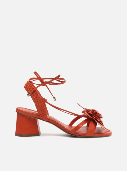 Hermes Oran Sandal Orange Epsom Leather Shoes 35.5 | Mightychic