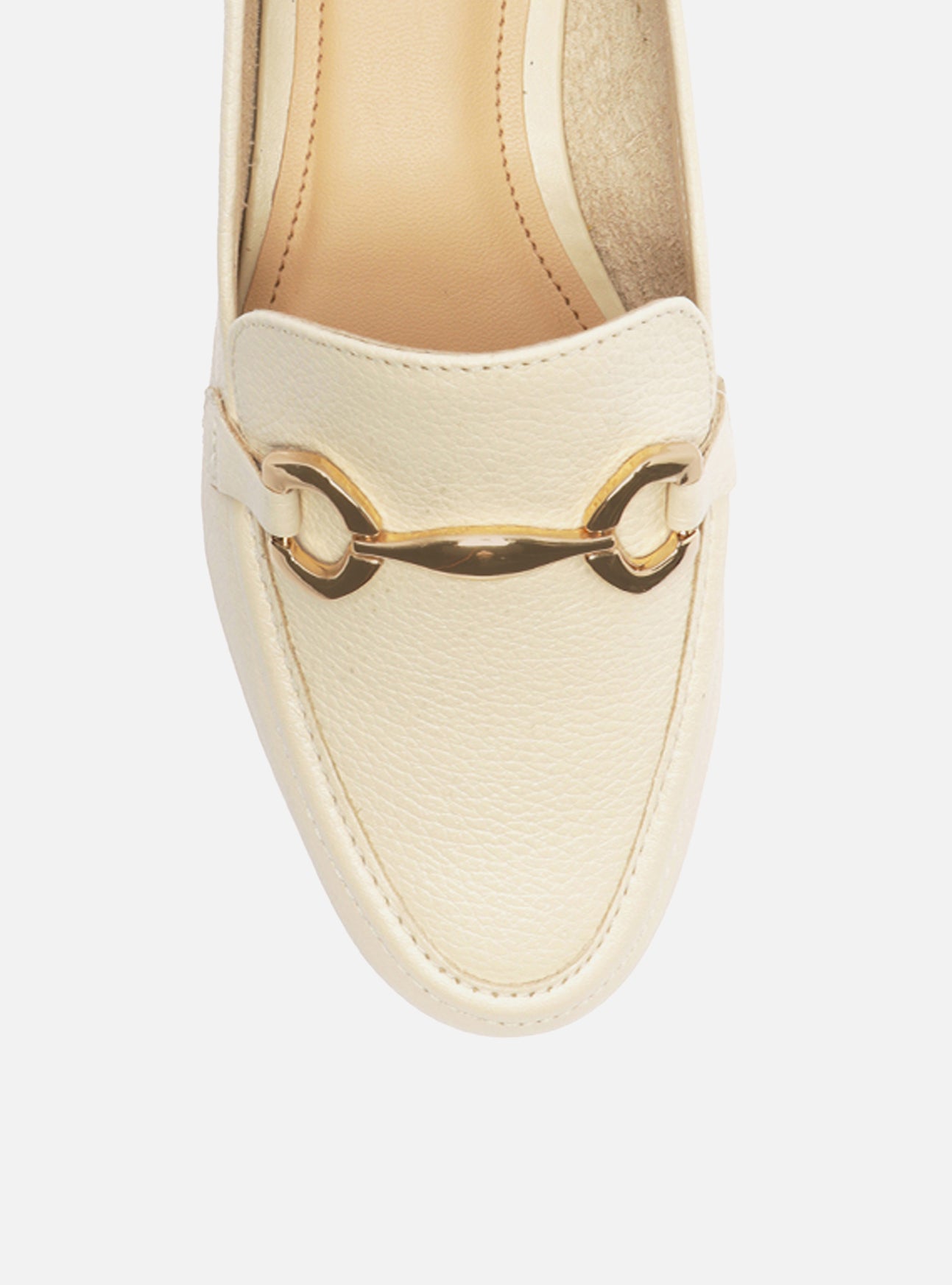 Emma White Genuine Leather Loafer – Arezzo