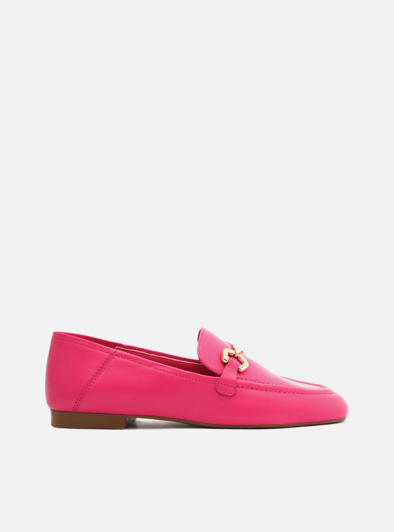 Emma Loafer: Pink Genuine Leather - Arezzo
