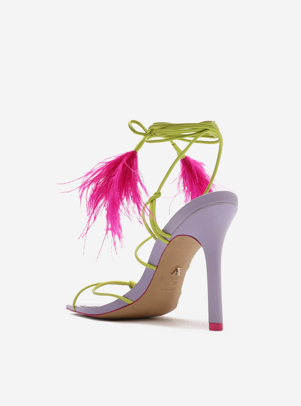 Vicky Purple High Stiletto Synthetic Sandal – Arezzo