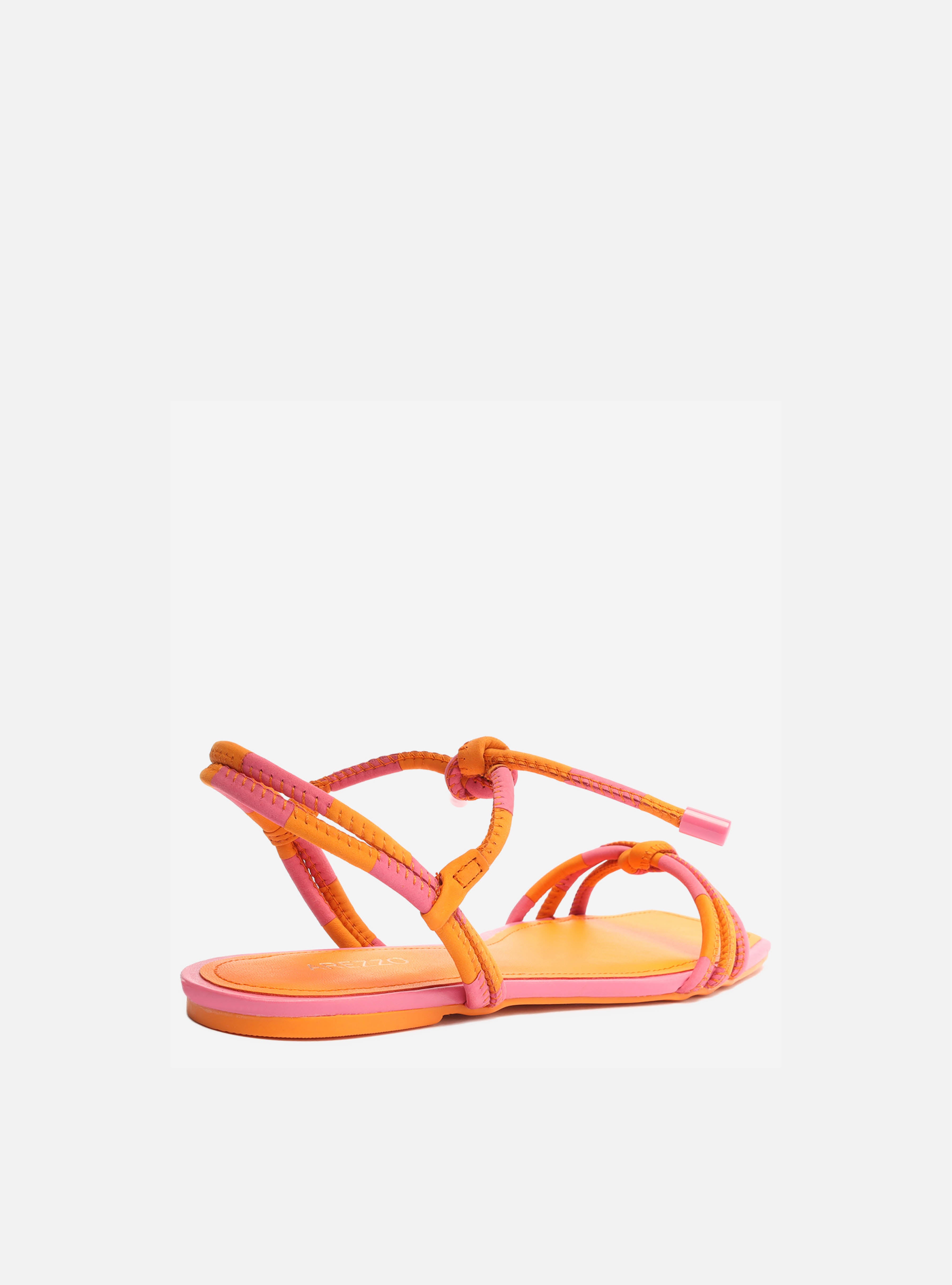 Orange and white sandals hot sale