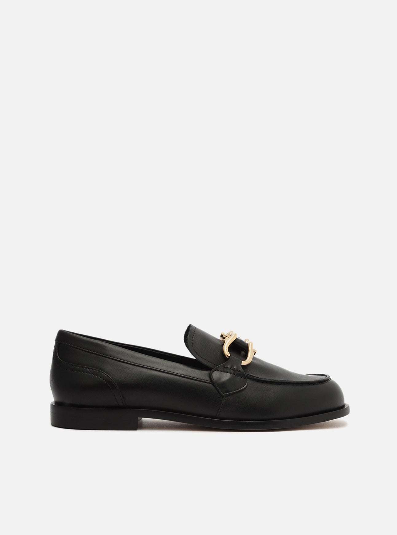 Caroline Black Genuine Leather Loafer – Arezzo