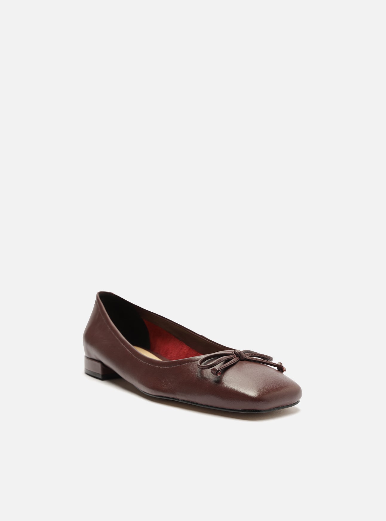 Jolie Red Leather Ballet Shop Ballet Flats Arezzo