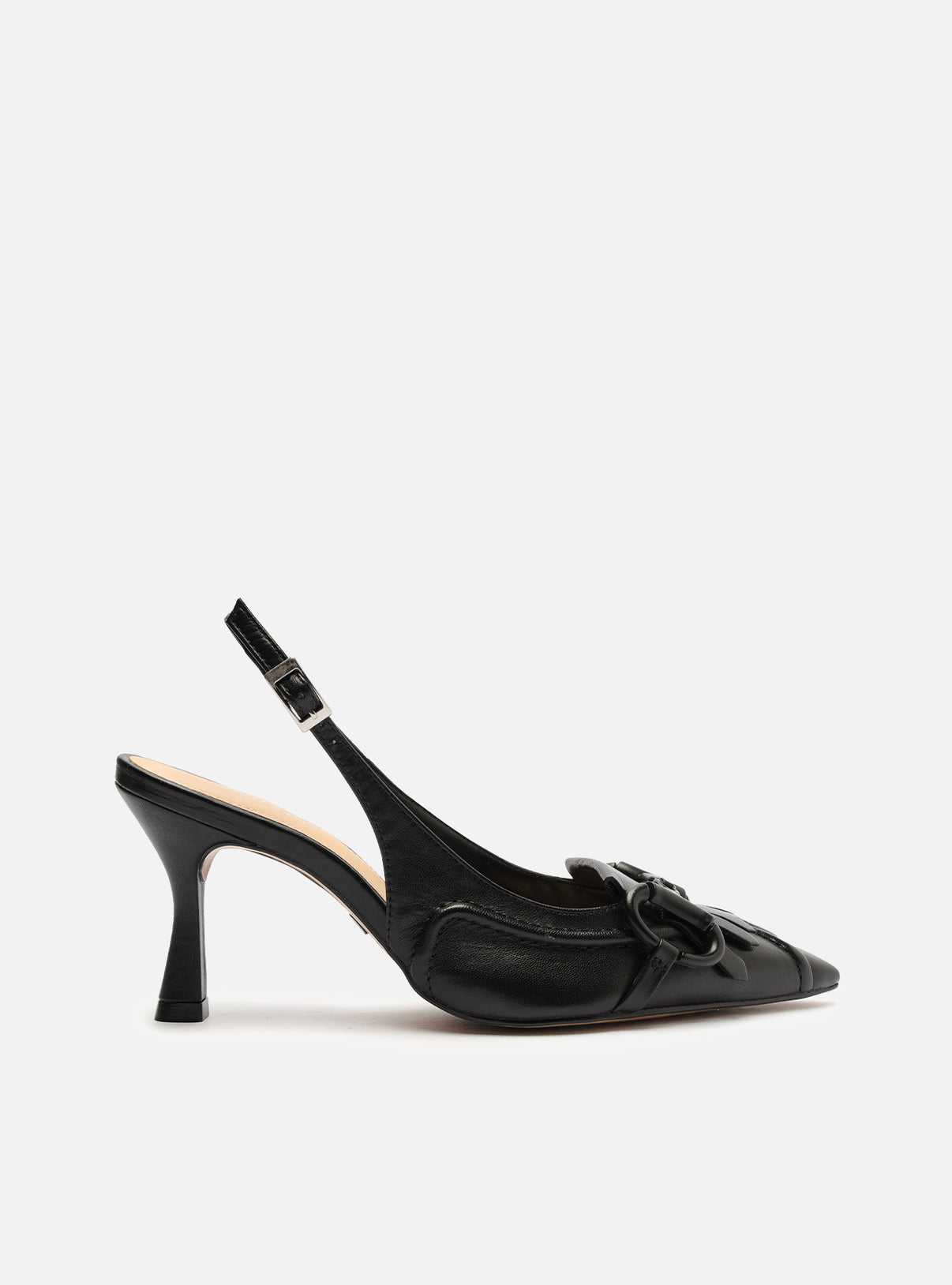 Delilah Black High Stiletto Genuine Leather Pump – Arezzo