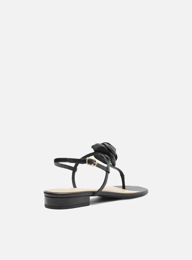 Ivory Low Block Sandal