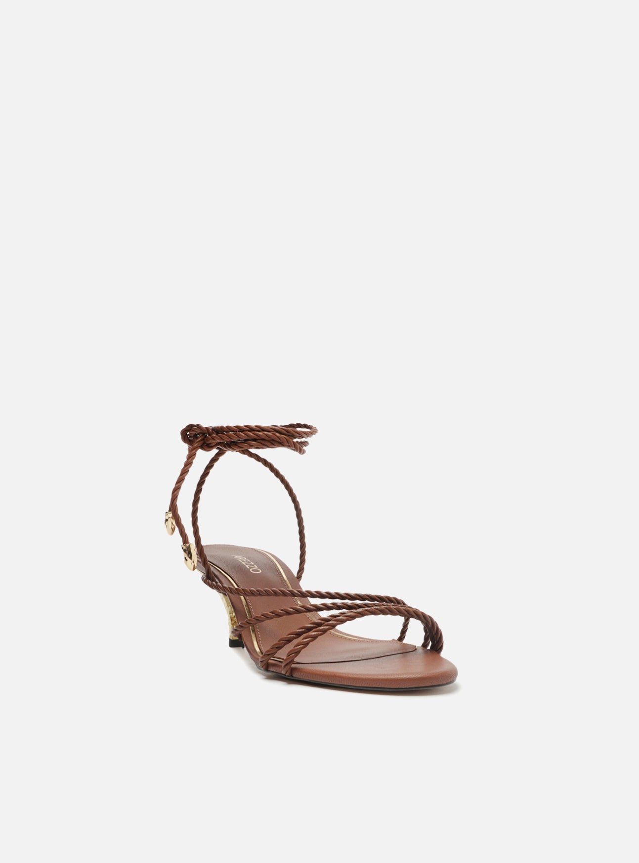 Tan Leather Strappy Sandals - Women's Summer Footwear | ROOLEE