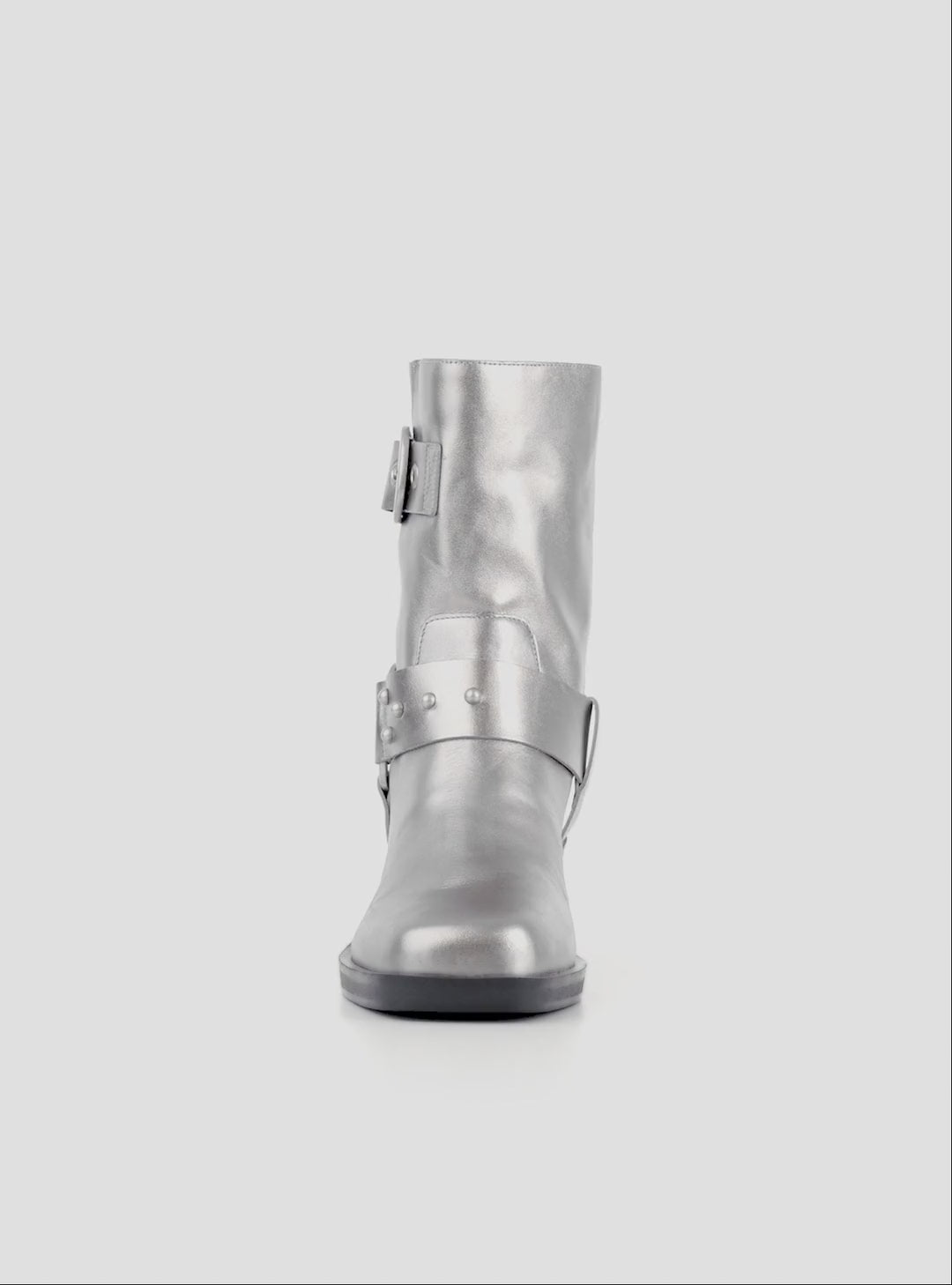 Kaia Silver Biker Boot Fall Boots 2024 Moto Boots Arezzo